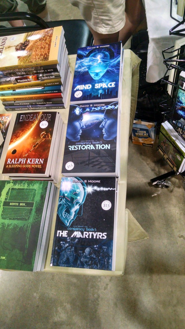 David's books - photo by Thomas Alexander