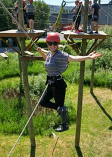 20150607 Aventura ropes course with Paul and his workmate and his wife-1